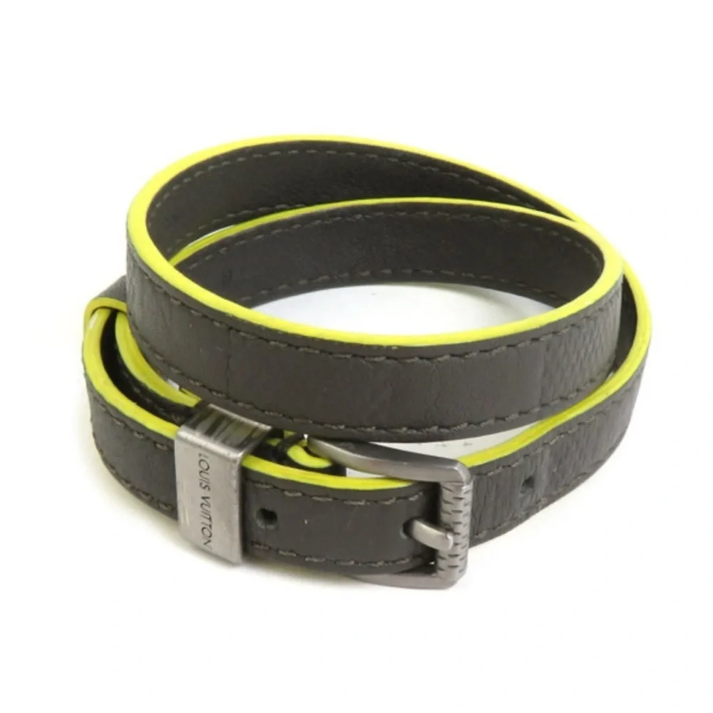 Louis Vuitton Damier Infini Loop It Leather Wrap Bracelet